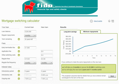 Mortgage Switch Calculator